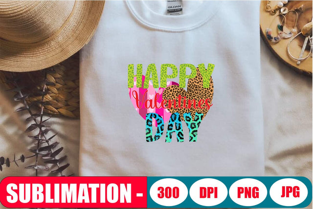 Happy Valentines Day Sublimation Graphic SVG Blessedprint 
