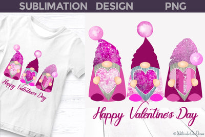 Happy Valentines Day Sublimation WatercolorColorDream 