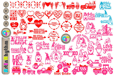 Happy Valentine's Day svg bundle SVG Artinrhythm shop 