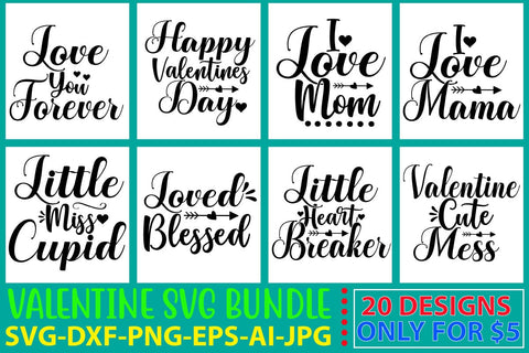 Happy Valentine's Day SVG Bundle SVG Syaman 