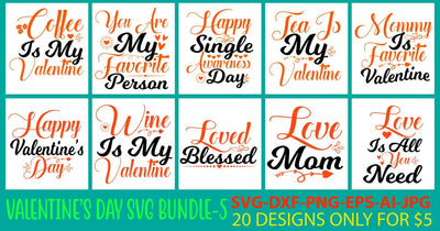 Happy Valentine's Day SVG Bundle SVG Syaman 