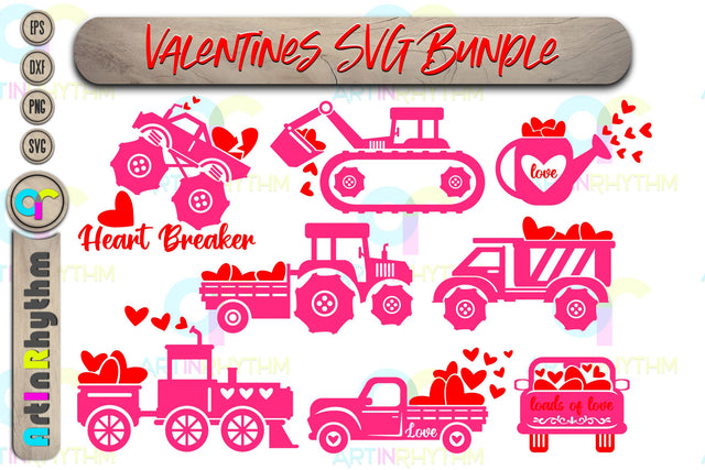 Happy Valentine's day svg bundle / Valentines day svg, truck heart svg SVG Artinrhythm shop 