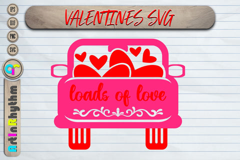 Happy Valentine's day svg bundle / Valentines day svg, truck heart svg SVG Artinrhythm shop 