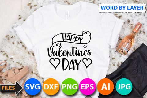 happy valentine's day SVG Cut File SVG BlackCatsMedia 