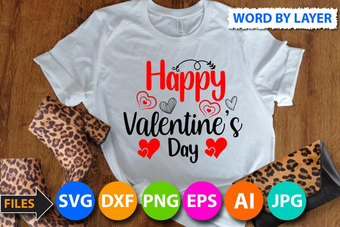 happy valentine's day SVG Cut File SVG BlackCatsMedia 