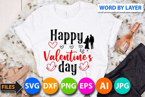 Happy valentine's day SVG Cut File SVG BlackCatsMedia 