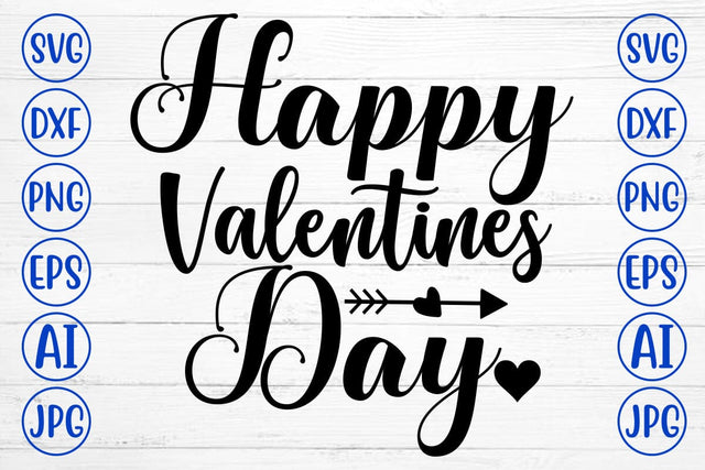 Happy Valentines Day SVG Design SVG Syaman 