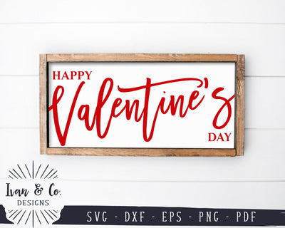 Happy Valentine's Day SVG Files | Love Quote Svg | Valentine Svg | Commercial Use | Digital Cut Files (1147138904) SVG Ivan & Co. Designs 