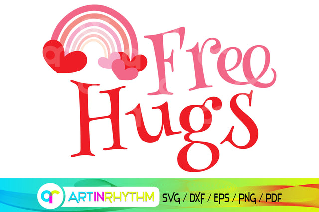 happy valentine's day svg, free hugs svg SVG Artinrhythm shop 