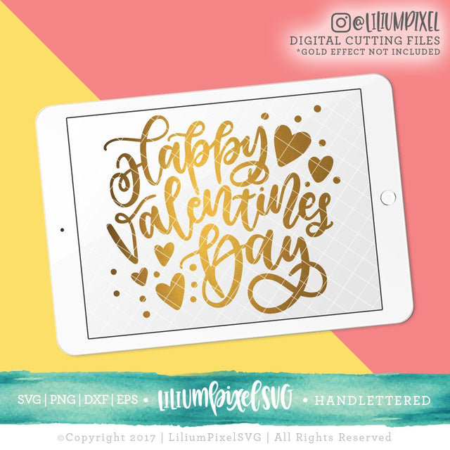 Happy Valentines Day SVG Lilium Pixel SVG 