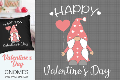 Happy Valentine's Day Svg, Love Gnome Svg SVG SvgMonkeys 