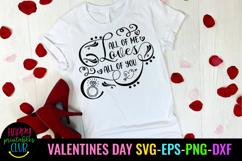 Happy Valentines Day SVG- Love SVG- Valentines Day SVG EPS SVG Happy Printables Club 