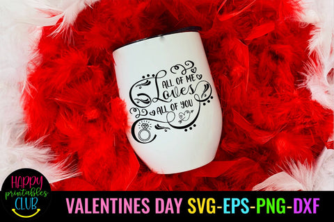 Happy Valentines Day SVG- Love SVG- Valentines Day SVG EPS SVG Happy Printables Club 