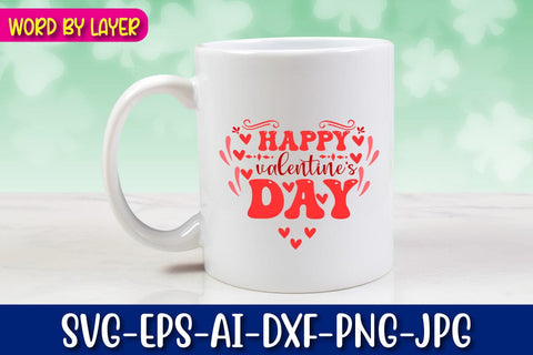happy valentine's day Svg SVG Blessedprint 