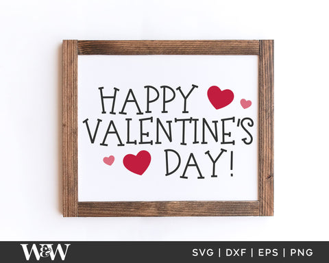 Happy Valentine's Day SVG | Valentine Round SVG SVG Wood And Walt 