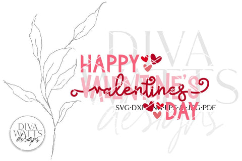 Happy Valentine's Day SVG | Valentine's Day Design SVG Diva Watts Designs 