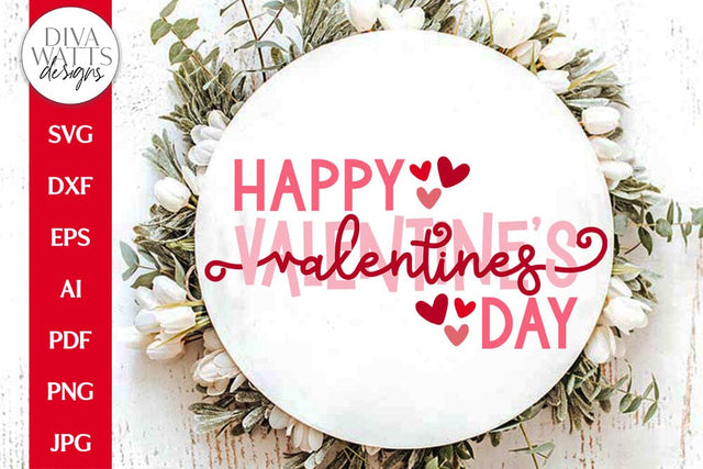 Happy Valentine's Day SVG | Valentine's Day Design SVG Diva Watts Designs 