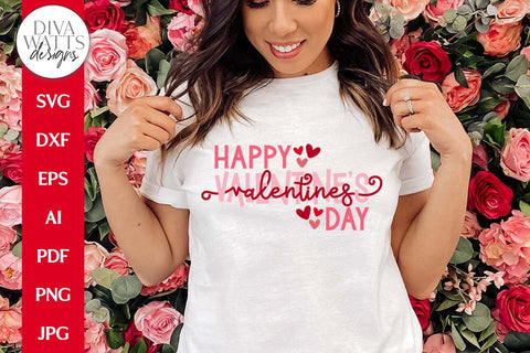 Happy Valentine's Day SVG | Valentine's Day Design SVG Diva Watts Designs 