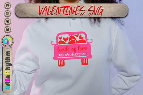 Happy Valentine's day truck heart svg SVG Artinrhythm shop 