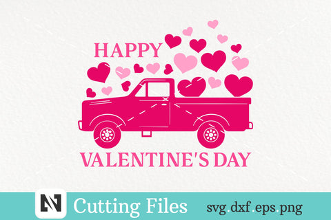 Happy Valentine's Day Truck Svg - valentine's day svg SVG Pinoyart Kreatib 