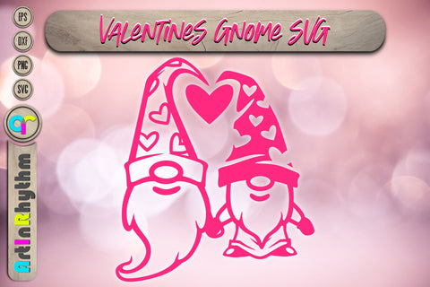 happy Valentine's Day, Valentines heart svg bundle, Gnome SVG Artinrhythm shop 