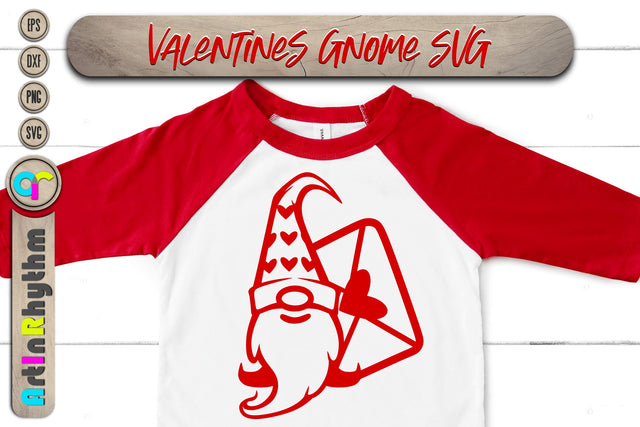 happy Valentine's Day, Valentines heart svg, gnome SVG Artinrhythm shop 