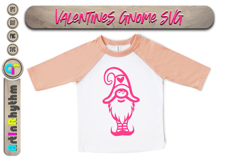 happy Valentine's Day, Valentines heart svg, gnome SVG Artinrhythm shop 