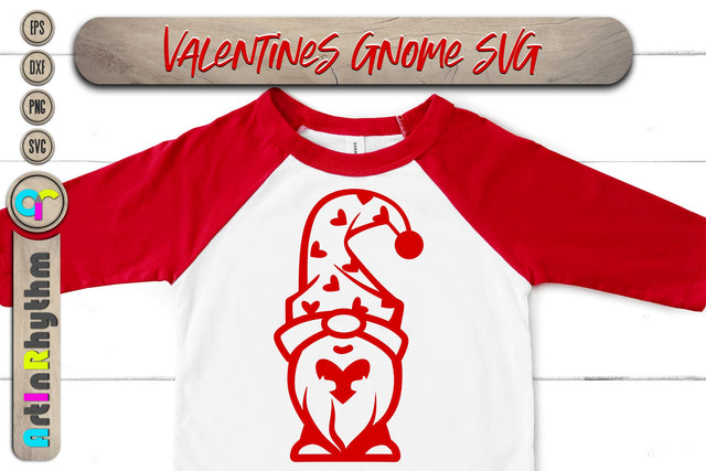 happy Valentine's Day, Valentines heart svg, gnome SVG Artinrhythm shop 