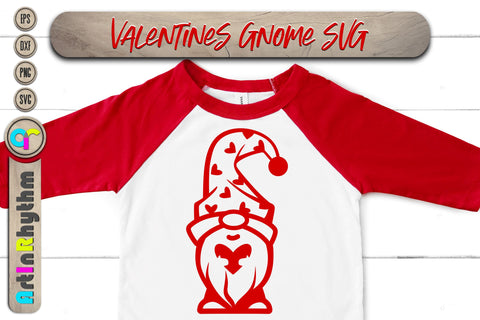 happy Valentine's Day, Valentines heart svg, gnome SVG Artinrhythm shop 