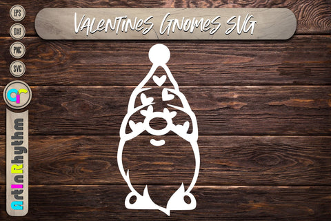 happy Valentine's Day, Valentines heart svg, gnome SVG Artinrhythm shop 