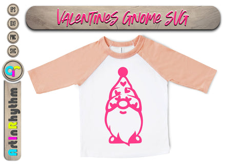 happy Valentine's Day, Valentines heart svg, gnome SVG Artinrhythm shop 