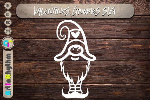 happy Valentine's Day, Valentines heart svg, gnome SVG Artinrhythm shop 