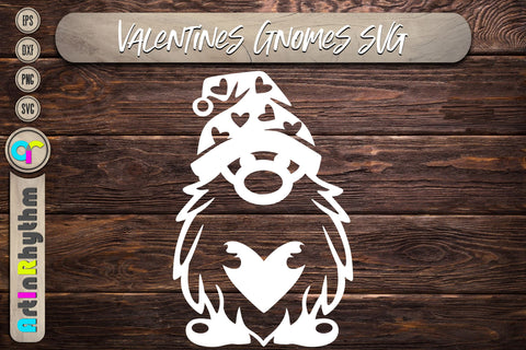 happy Valentine's Day, Valentines heart svg, gnome SVG Artinrhythm shop 