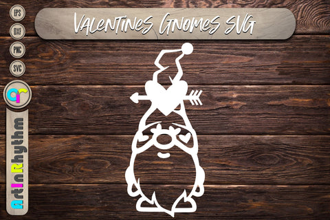 happy Valentine's Day, Valentines heart svg, gnome SVG Artinrhythm shop 