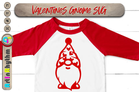 happy Valentine's Day, Valentines heart svg, gnome SVG Artinrhythm shop 