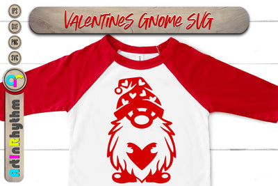 happy Valentine's Day, Valentines heart svg, gnome SVG Artinrhythm shop 