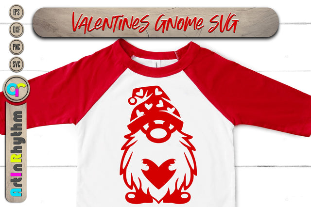 happy Valentine's Day, Valentines heart svg, gnome SVG Artinrhythm shop 