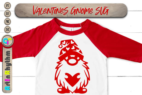 happy Valentine's Day, Valentines heart svg, gnome SVG Artinrhythm shop 