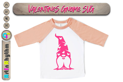 happy Valentine's Day, Valentines heart svg, gnome SVG Artinrhythm shop 
