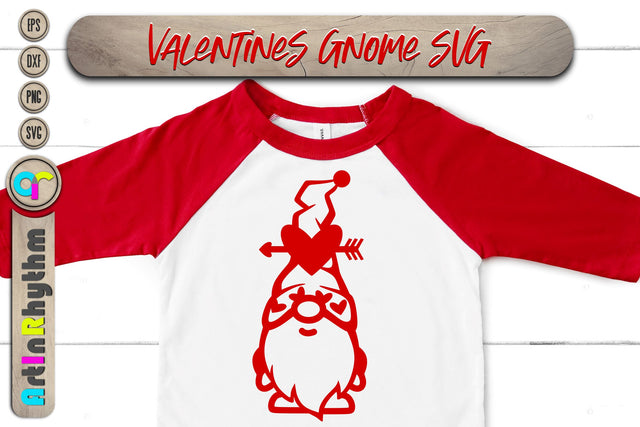happy Valentine's Day, Valentines heart svg, gnome SVG Artinrhythm shop 