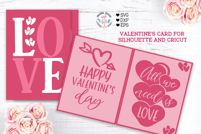 Happy Valentine's Love Card SVG Graphic House Design 