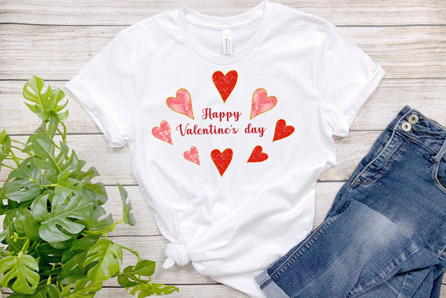 Happy Valentines sublimation | Valentines heart PNG Sublimation Svetana Studio 