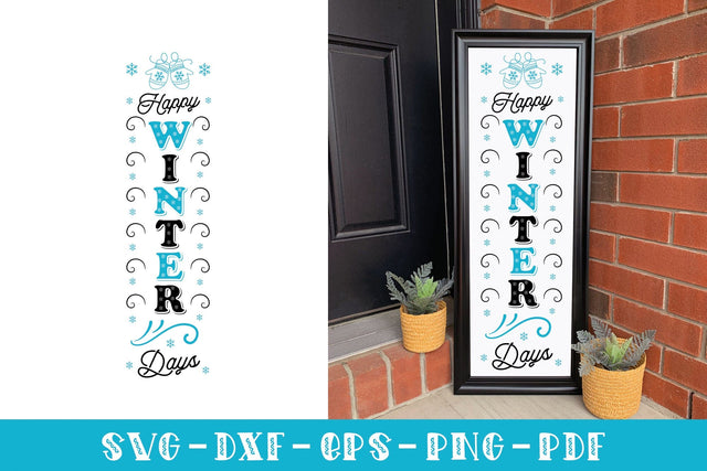Happy Winter Days, Winter Porch Sign SVG SVG CraftLabSVG 