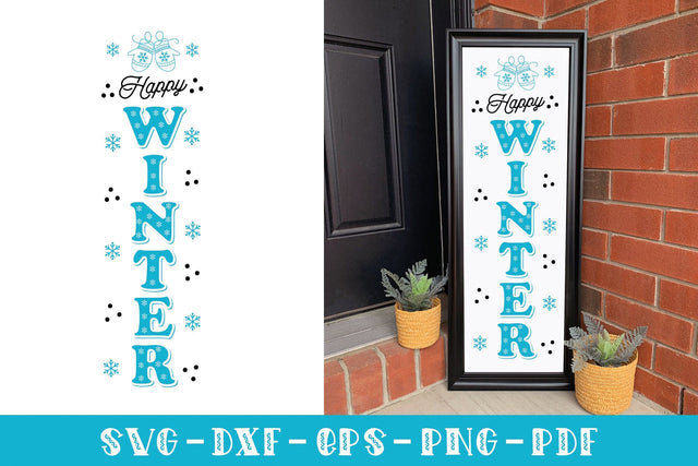 Happy Winter SVG | Winter Porch Sign SVG SVG CraftLabSVG 