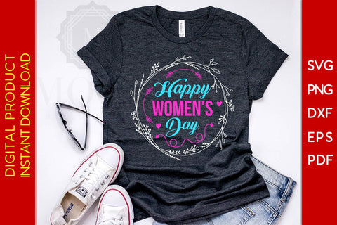 Happy Women's Day SVG PNG EPS Cut File SVG Creativedesigntee 