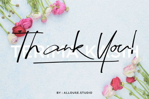 Hapsary - Ballpoint Script Font Allouse.Studio 