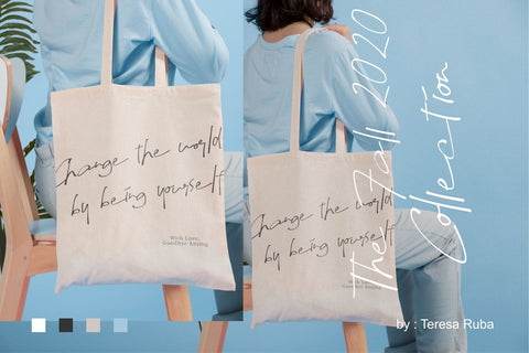 Hapsary - Ballpoint Script Font Allouse.Studio 