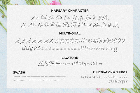 Hapsary - Ballpoint Script Font Allouse.Studio 