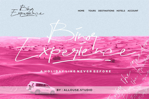 Hapsary - Ballpoint Script Font Allouse.Studio 