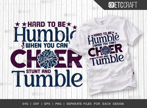 Hard To Be Humble When You Can Cheer SVG Bundle, Cheerleading Svg, Cheer Svg, Cheer Life Svg, Cheer Team Svg, Cheer Quotes, ETC T00161 SVG ETC Craft 